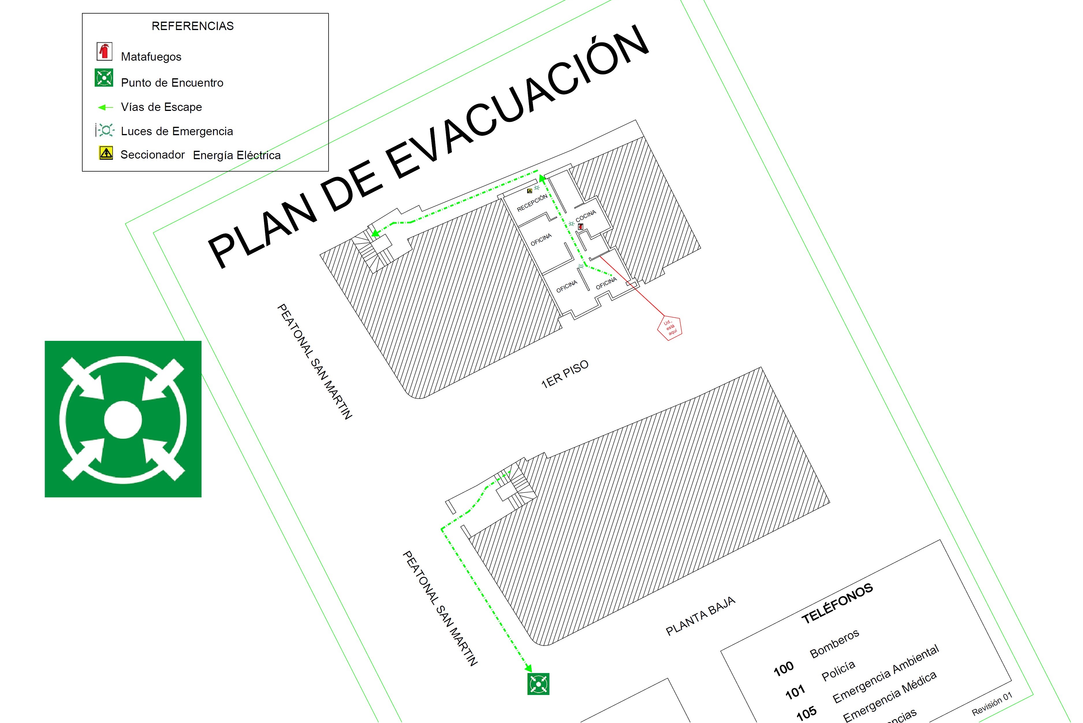 planos de evacuación